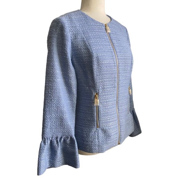 Sail to Sable NWT $298 Custom Design Tweed Blazer in Hydrangea SP1808 Women's XS - Picture 6 of 11